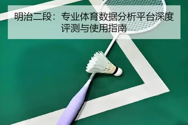 明治二段：专业体育数据分析平台深度评测与使用指南